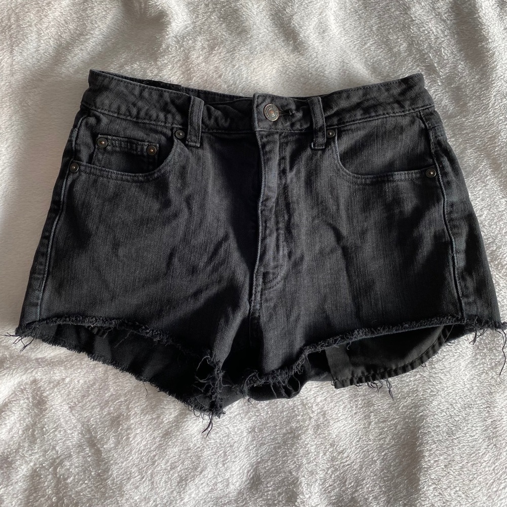 Midrise Aritzia Black Jean Shorts